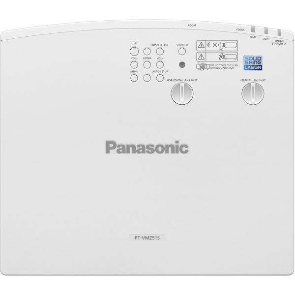 Panasonic PT-VMZ51S LCD Projector - 16:10 - Ceiling Mountable, Floor Mountable - White - Image 5