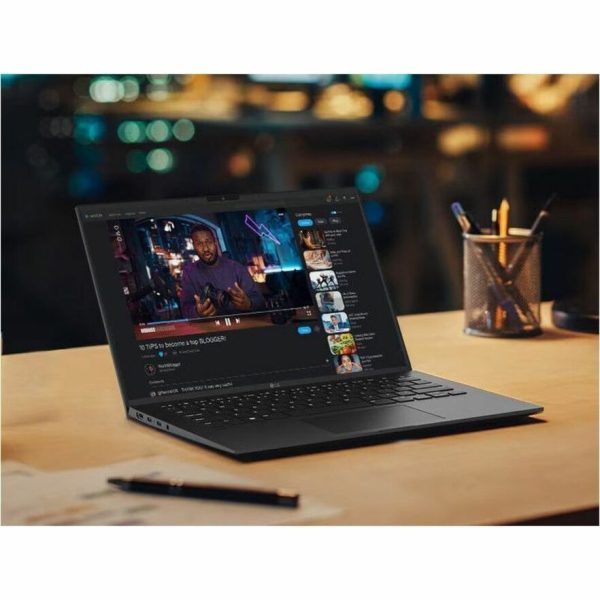 LG gram 14Z90S-V.APB5U1 14" Notebook - WUXGA - Intel Core Ultra 7 155H - Intel Evo Platform - 16 GB - 512 GB SSD - Obsidian Black - Image 2