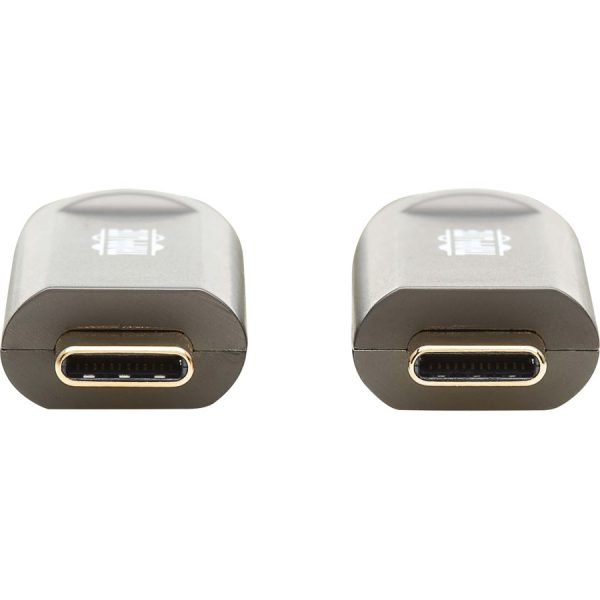 Eaton Tripp Lite Series USB-C AOC Cable (M/M) - USB 3.2 Gen 2 (10 Gbps) Plenum-Rated Fiber Active Optical Cable - Data Only, Black, 15 m (49 ft.) - Image 3