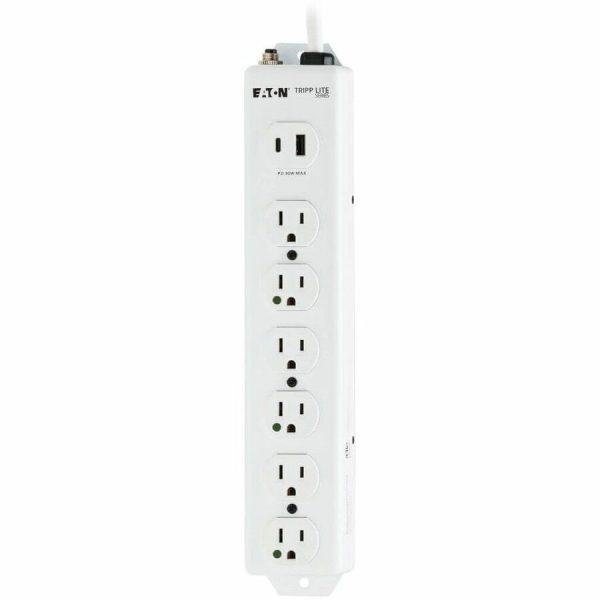 Eaton Tripp Lite Series Safe-IT UL 1363 Medical-Grade Power Strip, 6 Hospital-Grade Outlets, USB Charging, Safety Covers, Antimicrobial, 6 ft. Cord - Image 7