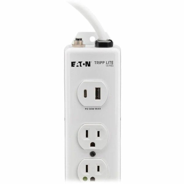 Eaton Tripp Lite Series Safe-IT UL 1363 Medical-Grade Power Strip, 6 Hospital-Grade Outlets, USB Charging, Safety Covers, Antimicrobial, 6 ft. Cord - Image 8