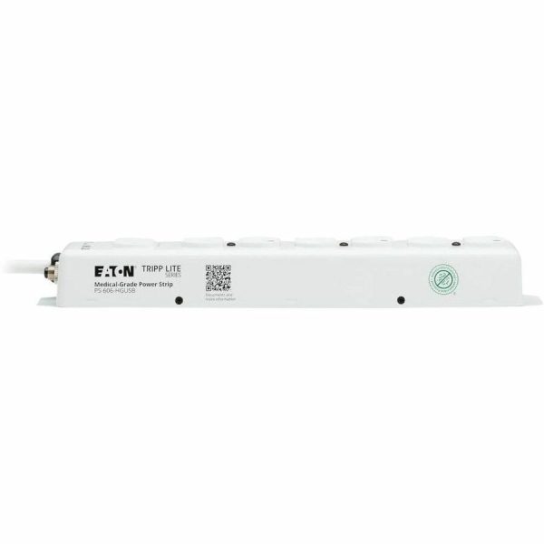 Eaton Tripp Lite Series Safe-IT UL 1363 Medical-Grade Power Strip, 6 Hospital-Grade Outlets, USB Charging, Safety Covers, Antimicrobial, 6 ft. Cord - Image 10