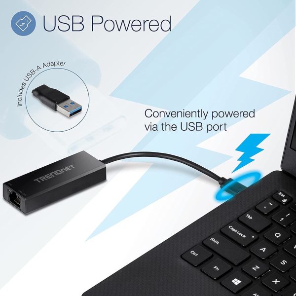 TRENDnet USB-C 3.1 To 2.5GBase-T Ethernet Adapter, IEEE 802.3bz 2.5GBASE-T Compliant, Supports Up to 2.5Gbps connection Speeds, Supports 802.1p (CoS) And 802.1Q (VLAN), Black, TUC-ET2G (V2.0R) - Image 9