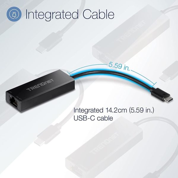 TRENDnet USB-C 3.1 To 2.5GBase-T Ethernet Adapter, IEEE 802.3bz 2.5GBASE-T Compliant, Supports Up to 2.5Gbps connection Speeds, Supports 802.1p (CoS) And 802.1Q (VLAN), Black, TUC-ET2G (V2.0R) - Image 10
