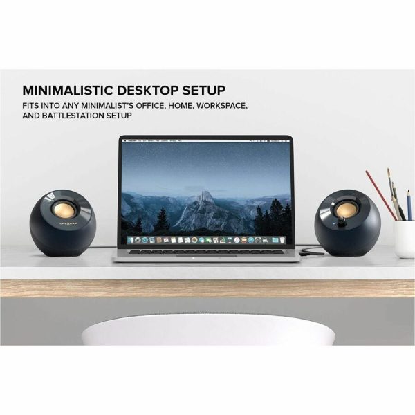 Creative Pebble V2 2.0 Speaker System - 8 W RMS - Black - Image 9