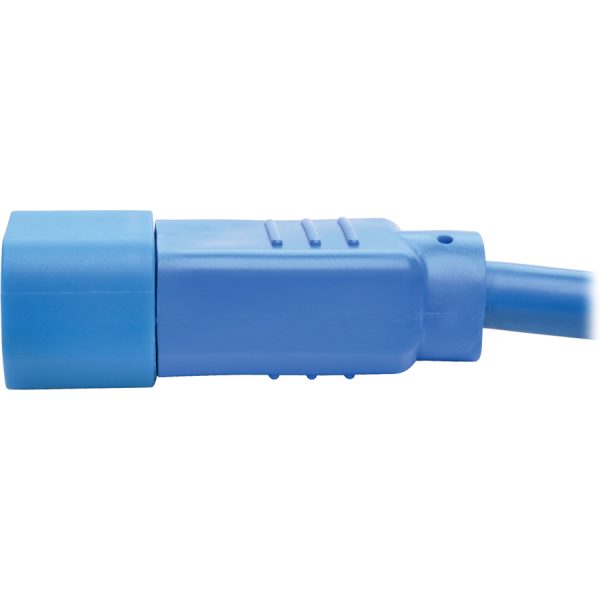 Eaton Tripp Lite Series Heavy-Duty PDU Power Cord, C13 to C14 - 15A, 250V, 14 AWG, 2 ft. (0.61 m), Blue - Image 5