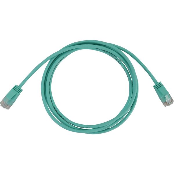 Eaton Tripp Lite Series Cat6a 10G Snagless Molded Slim UTP Ethernet Cable (RJ45 M/M), PoE, Aqua, 7 ft. (2.1 m) - Image 2