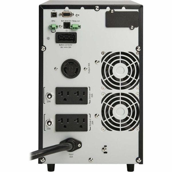 Eaton Tripp Lite Series SmartOnline 3000VA 2700W 120V Double-Conversion UPS - 5 Outlets, Extended Run, Network Card Option, LCD, USB, DB9, Tower - Image 5