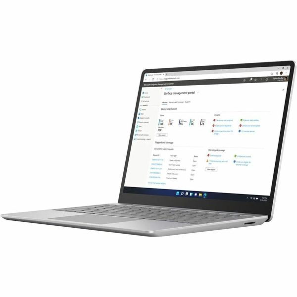 Microsoft Surface Laptop Go 3 12.4" Touchscreen Notebook - Intel Core i5 12th Gen i5-1235U - 8 GB - 128 GB SSD - English Keyboard - Platinum - Image 4