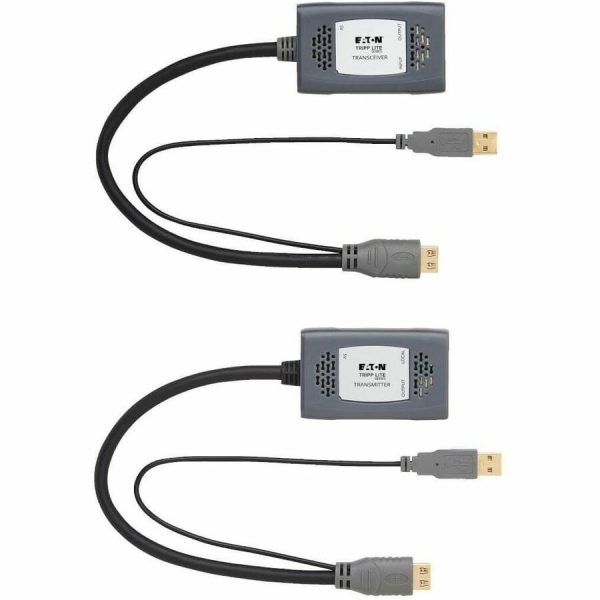 Eaton Tripp Lite Series 1-Port HDMI over Cat6 Extender Kit, Pigtail Transmitter/Receiver, 4K 60 Hz, HDR, 4:4:4, 230 ft. (70.1 m), TAA - Image 3