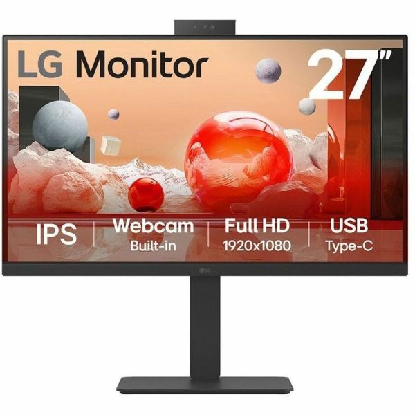 LG 27BA850-B 27" Class Webcam Full HD LED Monitor - 16:9 - Textured Black - Image 2