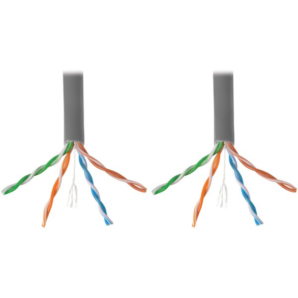Eaton Tripp Lite Series Cat6 Gigabit Bulk UTP Stranded 24 AWG CMR PVC Cable, Gray, 1000 ft. (304.8 m) TAA - Image 3