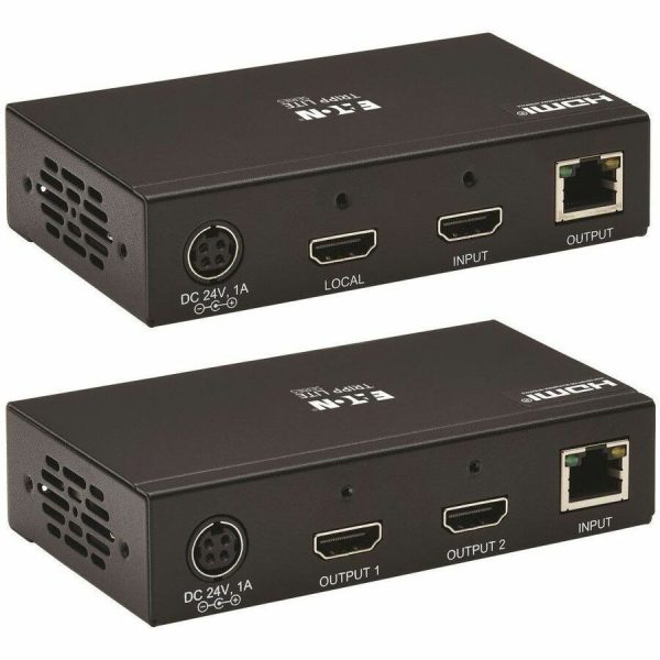 Eaton Tripp Lite Series 2-Port HDMI over Cat6 Extender Kit, Transmitter/Receiver - 4K 60 Hz, HDR, 4:4:4, PoC, 230 ft. (70.1 m), TAA - Image 5