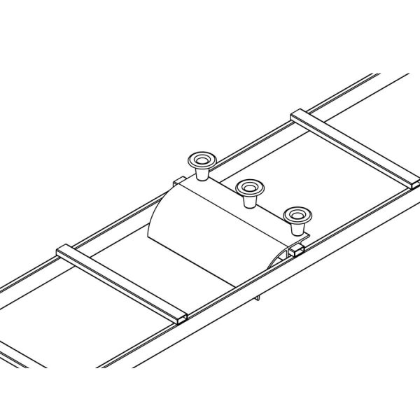 Eaton Tripp Lite Series Cable Runway Radius Drop for 12 in. Straight & 90-Degree Ladder Sections - Hardware Included - Image 8