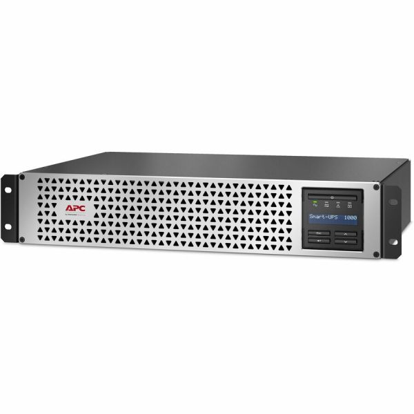 APC Smart-UPS, Line Interactive, 1000VA, Lithium-ion, Rack/Tower, 2U, 120V, 6x NEMA 5-15R outlets, SmartConnect Port+Network Card, Short Depth, AVR