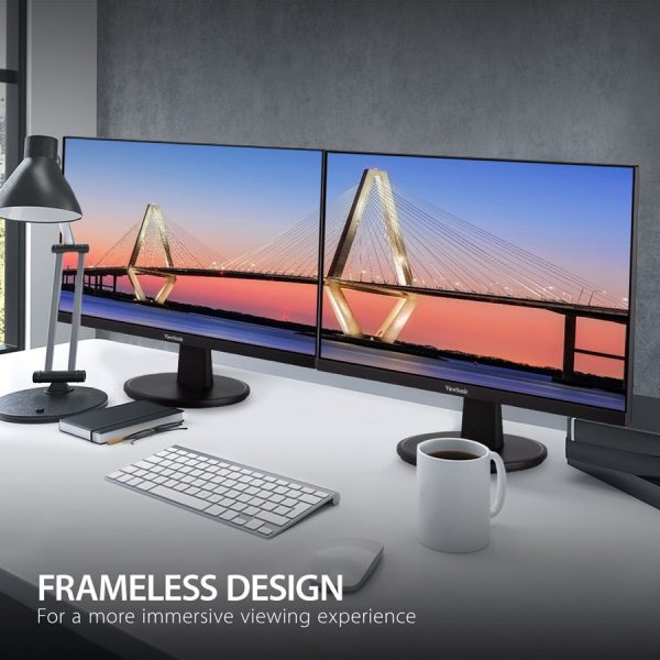 ViewSonic VA2447-MH 24 Inch Full HD 1080p Monitor with 100Hz, Ultra-Thin Bezel, AMD FreeSync, Eye Care, and HDMI, VGA Inputs for Home and Office - Image 10