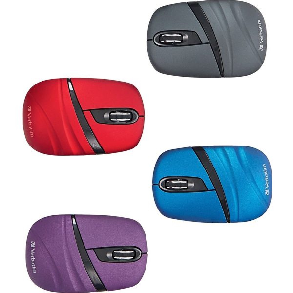 Verbatim Wireless Mini Travel Mouse, Commuter Series - Purple - Image 6