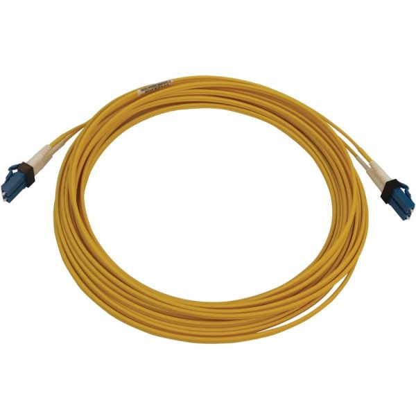 Eaton Tripp Lite Series 400G Duplex Singlemode 9/125 OS2 Switchable Fiber Optic Cable (LC/UPC M/M), LSZH, Yellow, 7 m (23 ft.) - Image 2