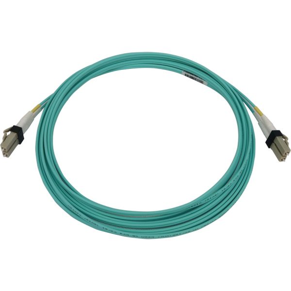 Eaton Tripp Lite Series 400G Multimode 50/125 OM3 Switchable Fiber Optic Cable (Duplex LC-PC M/M), LSZH, Aqua, 4 m (13.1 ft.) - Image 2
