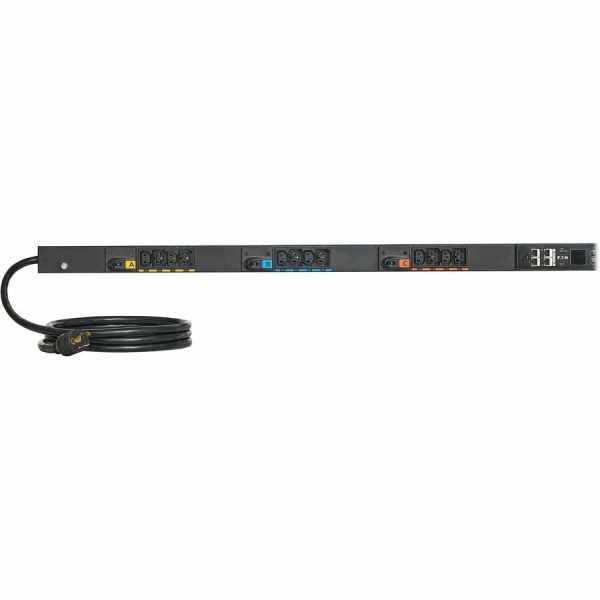 Eaton Single-Phase Managed Rack PDU G4, 208V, 24 Outlets, 24A, 5.8kW, L6-30 Input, 10 ft. Cord, 0U Vertical - Image 2