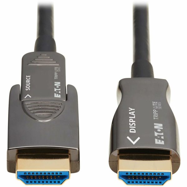 Eaton Tripp Lite series 8K HDMI Fiber Active Optical Cable (AOC) - 8K UHD @ 60 Hz, HDR, Detachable Connector, M/M, Black, 30 m (98 ft.) - Image 2