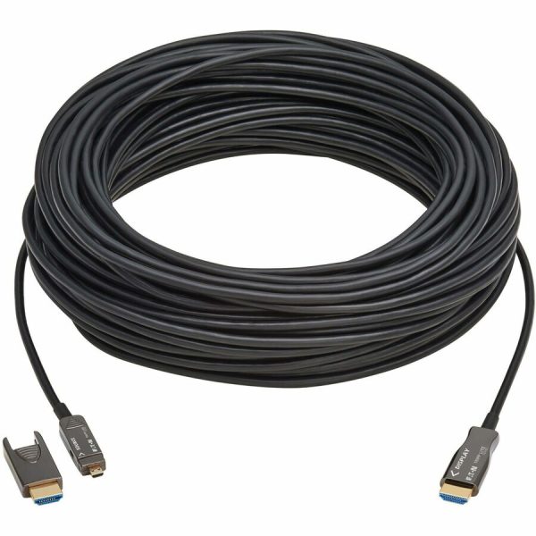 Eaton Tripp Lite series 8K HDMI Fiber Active Optical Cable (AOC) - 8K UHD @ 60 Hz, HDR, Detachable Connector, M/M, Black, 30 m (98 ft.) - Image 3
