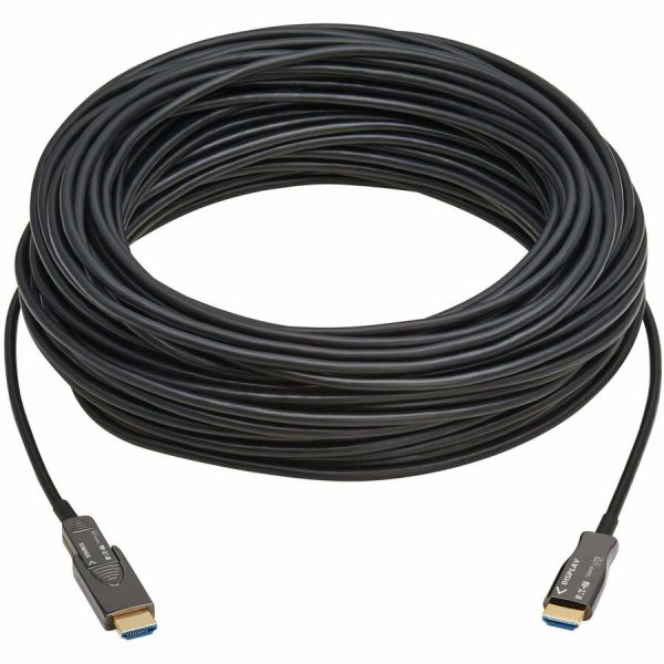 Eaton Tripp Lite series 8K HDMI Fiber Active Optical Cable (AOC) - 8K UHD @ 60 Hz, HDR, Detachable Connector, M/M, Black, 30 m (98 ft.) - Image 4