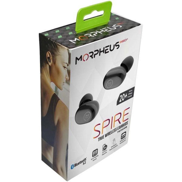 Morpheus 360 Spire True Wireless Earbuds - Bluetooth In-Ear Headphones with Microphone - TW1500B - Image 3