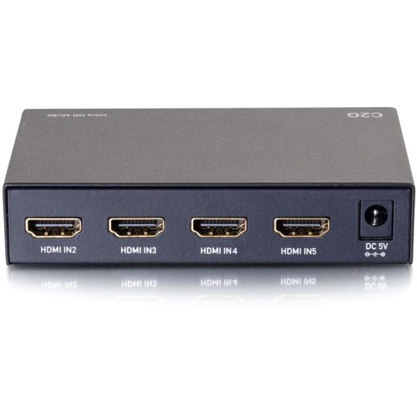C2G 4K HDMI Selector Switch - UltraHD HDMI Switch - 5x1 - Image 3