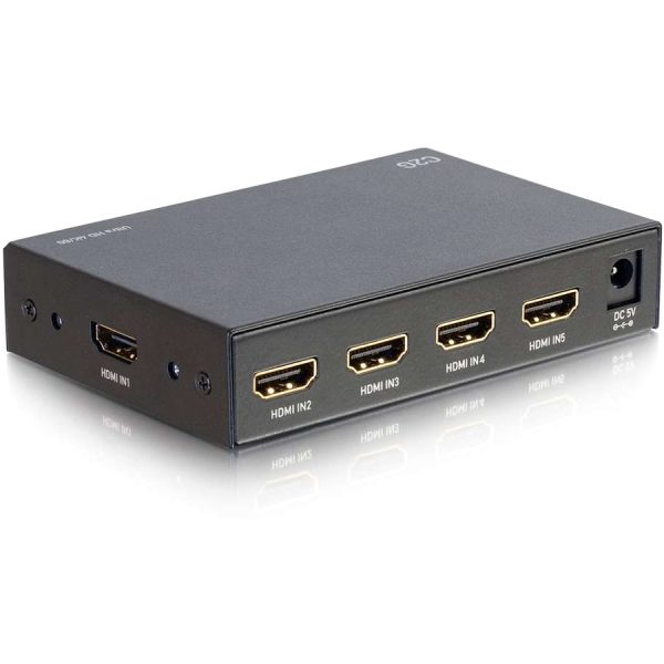 C2G 4K HDMI Selector Switch - UltraHD HDMI Switch - 5x1 - Image 4