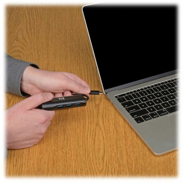 Eaton Tripp Lite Series 4-Port USB-C Hub, USB 3.x (5Gbps), 4x USB-A Ports, Black - Image 9