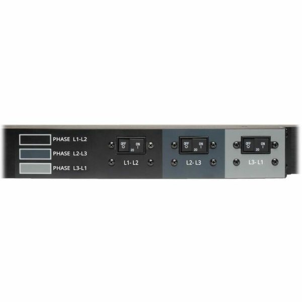 Eaton Tripp Lite Series 12.6kW 3-Phase Local Metered PDU, 208V Outlets (36 C13 & 9 C19) Hubbell 50A CS8365C, 6 ft. (1.83 m) Cord, 0U Vertical, TAA - Image 7