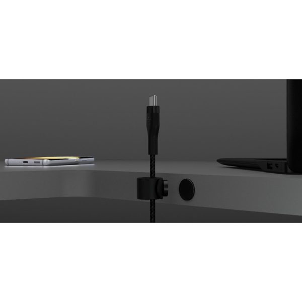 Belkin 60W USB-C to USB-C Cable - 480 Mbps - Silicone, Braided - M/M - 3m/9.9ft - Black - Image 7