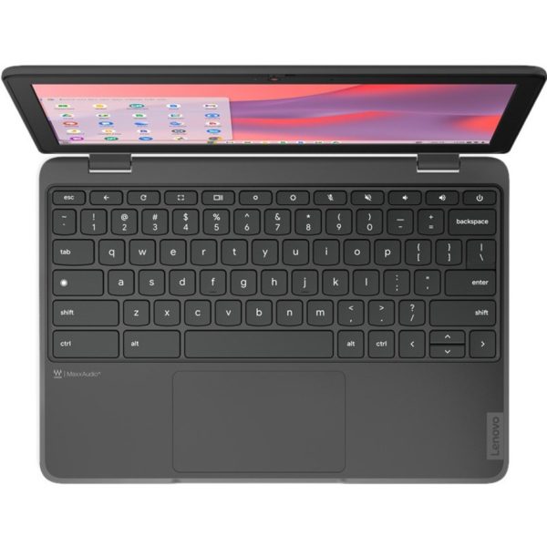 Lenovo 100e Chromebook Gen 4 82W00001US 11.6" Chromebook - HD - Octa-core (ARM Cortex A76 + Cortex A55) - 4 GB - 32 GB Flash Memory - English Keyboard - Graphite Gray - Image 2