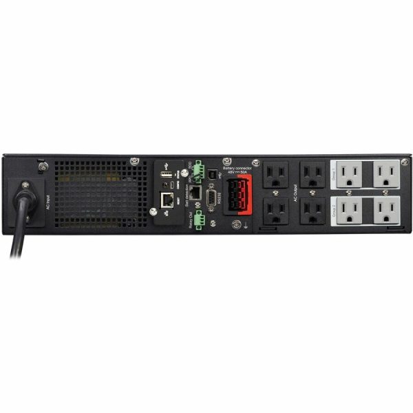 Eaton Tripp Lite Series SmartPro 1440VA 1440W 120V Line-Interactive Sine Wave UPS - 8 Outlets, Extended Run, Network Card Included, LCD, USB, DB9, 2U Rack/Tower - Image 6
