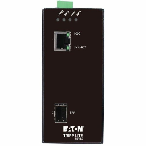 Eaton Tripp Lite Series Hardened Gigabit Fiber to Ethernet Media Converter, 10/100/1000 Mbps, RJ45/SFP, -10° to 60°C, DC Power, TAA - Image 3