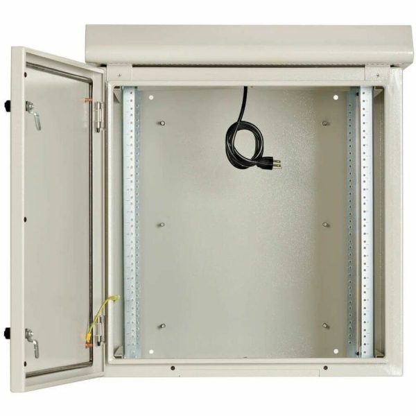 Eaton Tripp Lite Series SmartRack Industrial Enclosure - NEMA 3R, Wall Mount, Metal, Locking, Fan With Thermal Switch, 23 in. Depth, 12U, Gray - Image 5