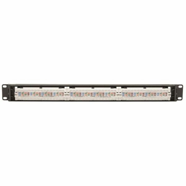 Eaton Tripp Lite Series Cat5e 24-Port Patch Panel - PoE+ Compliant, 110/Krone, 568A/B, RJ45 Ethernet, 1U Rack-Mount, TAA - Image 2