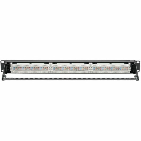 Eaton Tripp Lite Series Cat5e 24-Port Patch Panel - PoE+ Compliant, 110/Krone, 568A/B, RJ45 Ethernet, 1U Rack-Mount, TAA - Image 4