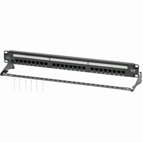 Eaton Tripp Lite Series Cat5e 24-Port Patch Panel - PoE+ Compliant, 110/Krone, 568A/B, RJ45 Ethernet, 1U Rack-Mount, TAA - Image 5