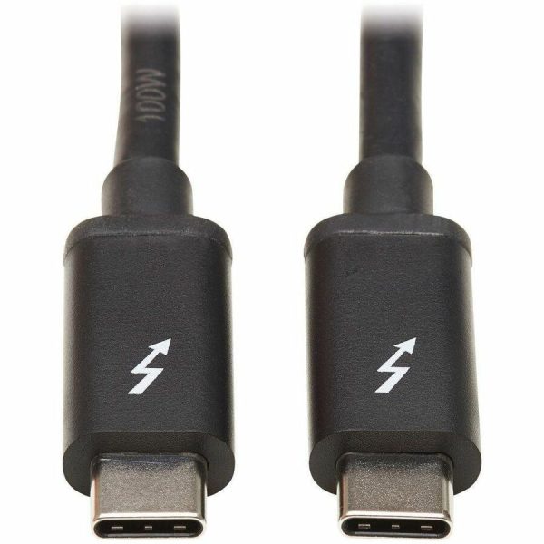 Eaton Tripp Lite Series Thunderbolt 3 Passive Cable (M/M) - 20 Gbps, 5A 100W Power Delivery, 4K/60 Hz, 2M (6.56 ft.), Black - Image 2