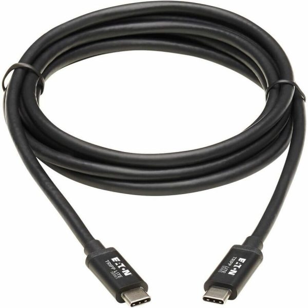 Eaton Tripp Lite Series Thunderbolt 3 Passive Cable (M/M) - 20 Gbps, 5A 100W Power Delivery, 4K/60 Hz, 2M (6.56 ft.), Black - Image 3