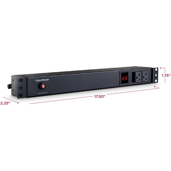 CyberPower PDU20M2F10R Single Phase 100 - 125 VAC 20A Metered PDU - Image 4