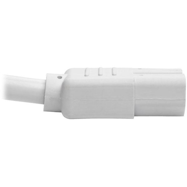 Eaton Tripp Lite Series Power Cord C14 to C15 - Heavy-Duty, 15A, 250V, 14 AWG, 3 ft. (0.91 m), White - Image 4