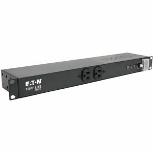 Tripp Lite by Eaton Isobar 12-Outlet Network Server Surge Protector, 15 ft. (4.57 m) Cord with 5-20P Plug, 3840 Joules, Diagnostic LEDs, 1U Rackmount