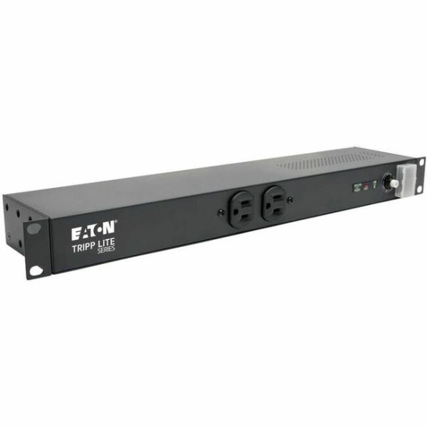 Tripp Lite by Eaton Isobar 12-Outlet Network Server Surge Protector, 15 ft. (4.57 m) Cord with 5-20P Plug, 3840 Joules, Diagnostic LEDs, 1U Rackmount