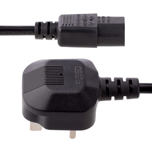 StarTech.com 6 ft Standard UK Computer Power Cord - Power cable - IEC 320 EN 60320 C13 (F) - BS 1363 (M) - Image 3