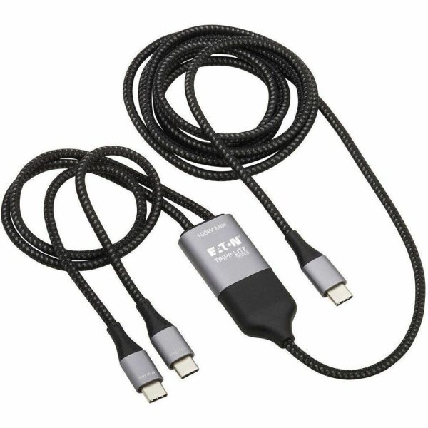 Eaton Tripp Lite Series 2-in-1 USB-C Charging Cable (M/2xM) - 100W PD Charging, 6 ft. (1.8 m) - Image 10
