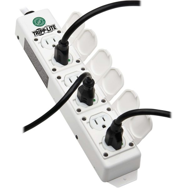Eaton Tripp Lite Series Safe-IT UL 2930 Medical-Grade Power Strip for Patient Care Vicinity, 6 Hospital-Grade Outlets, Safety Covers, Antimicrobial, 15 ft. Cord, Dual Ground - Image 9