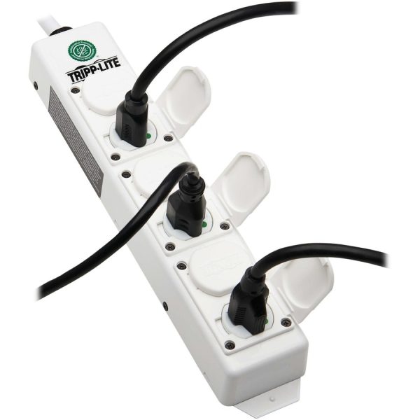Eaton Tripp Lite Series Safe-IT UL 2930 Medical-Grade Power Strip for Patient Care Vicinity, 6 Hospital-Grade Outlets, Safety Covers, Antimicrobial, 15 ft. Cord, Dual Ground - Image 10